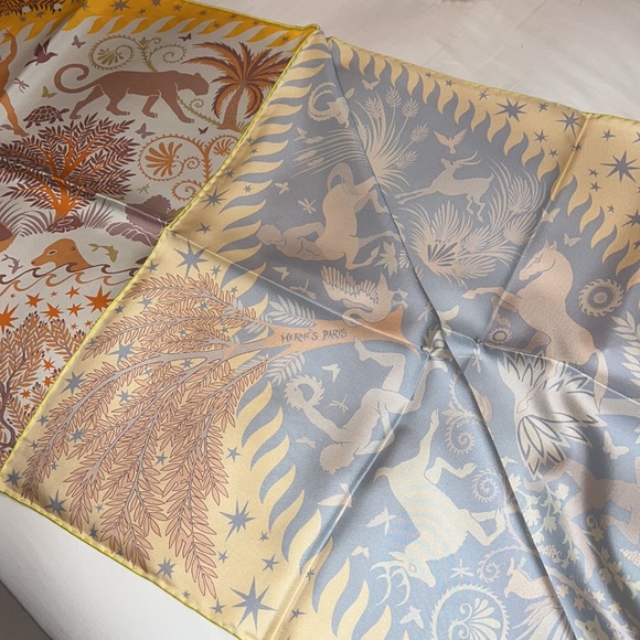 Hermes Sous le Charme d'Orphée Silk Scarf | NWT - Picture 6 of 6